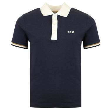 Playera polo BOSS azul niños y adolescentes